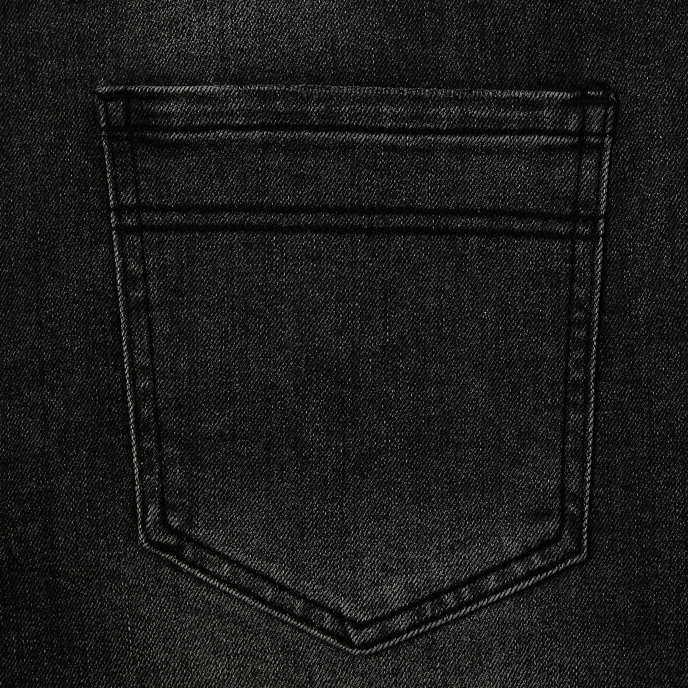 Postcard Jorts (Black Wash)